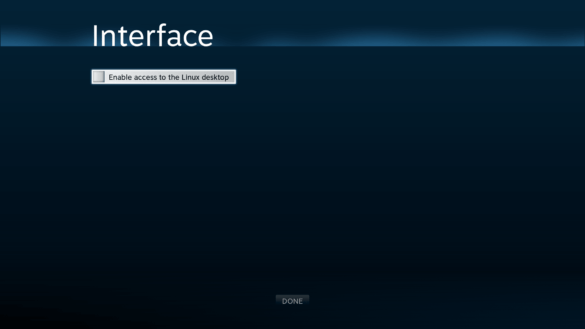 steam os settings interface