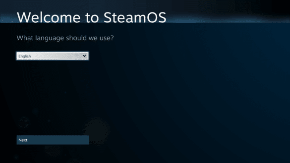 steam os wizard language