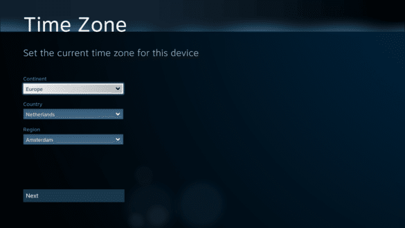 steam os wizard timezone