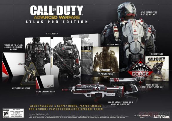 call of duty advanced warfare collector atlas pro