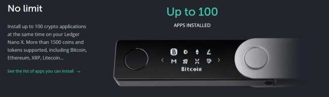 ledger nano x no limit