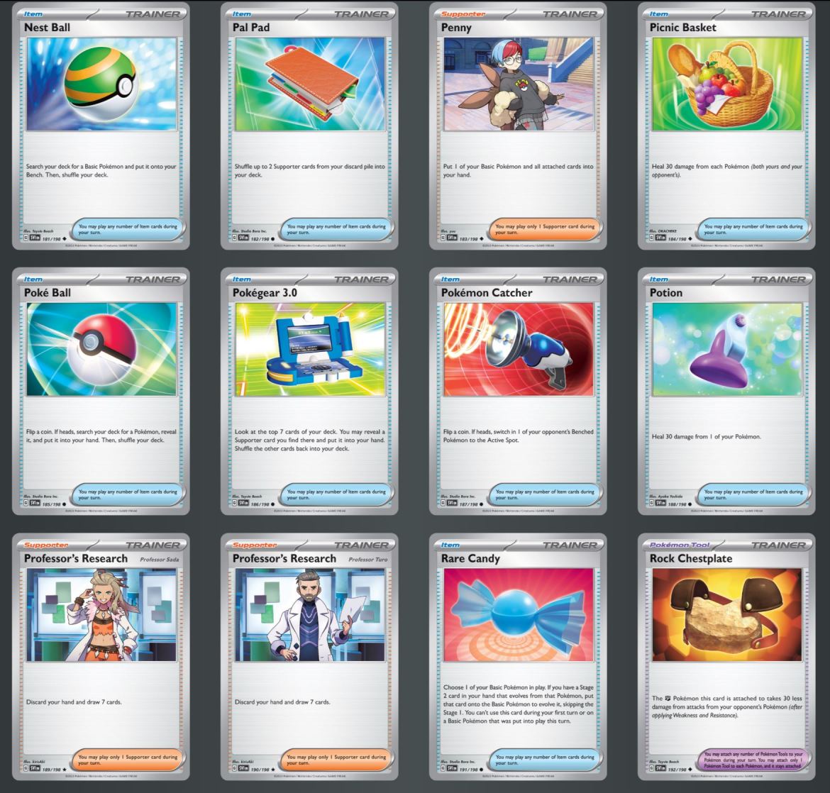 1680287923 322 Pokemon Scarlet et Violet TCG Toutes les cartes repertoriees