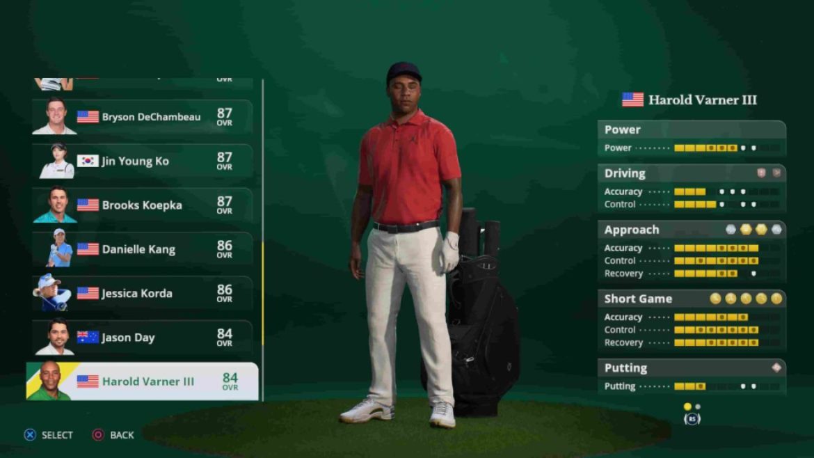 Tournée Ea Sports PGA |  Harold Varner III |  Golfeur professionnel