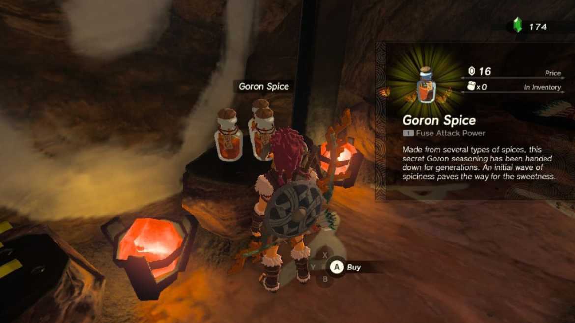 Goron Spice General Store Prix en TOTK