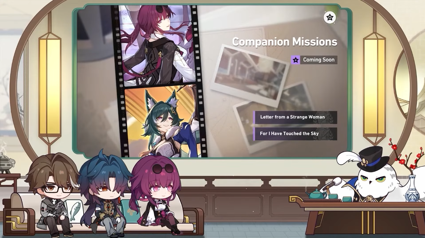 Missions d'accompagnement pour Kafka et Yukong à Honkai : Star Rail