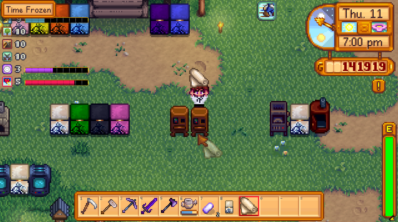 Obtenir du tissu à partir de machines recyclées dans Stardew Valley