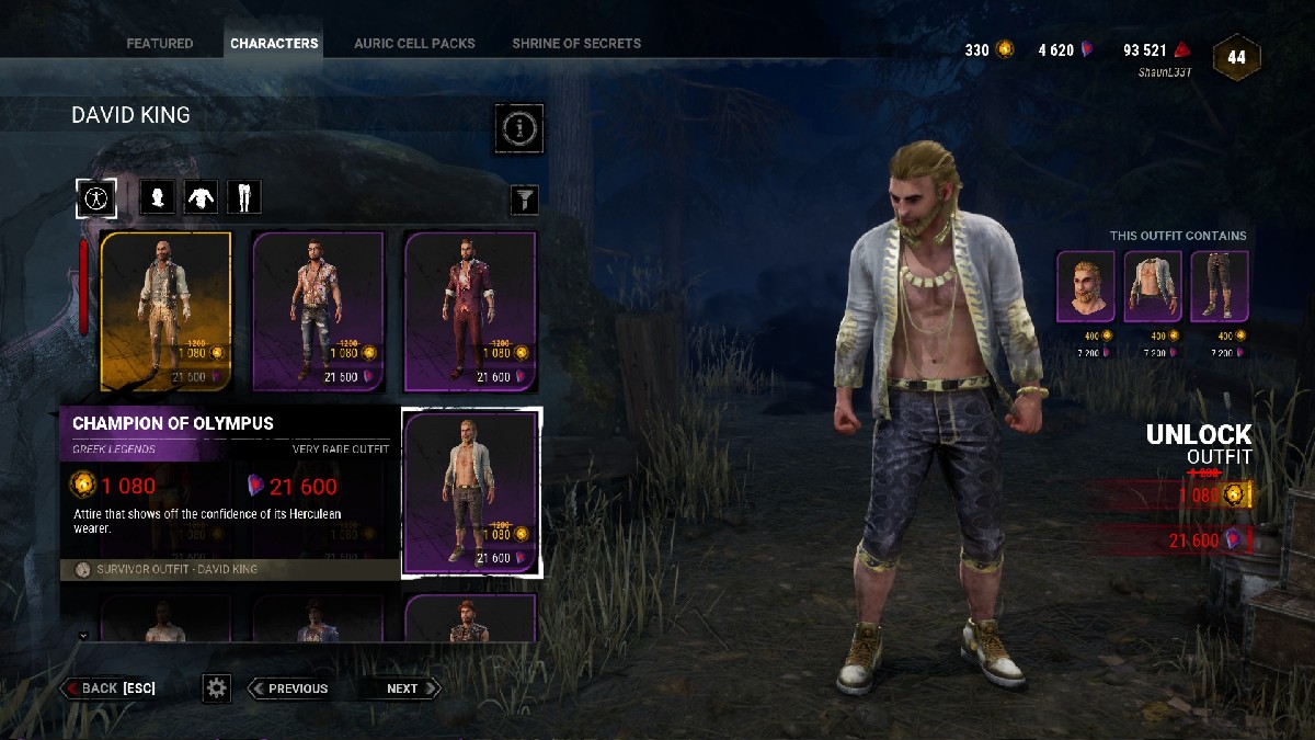 1690482838 643 Dead by Daylight toutes les tenues de legendes grecques repertoriees