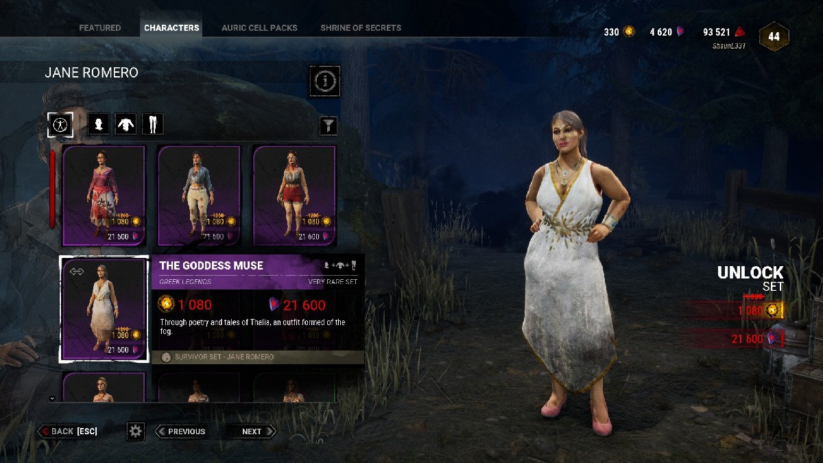 1690482839 434 Dead by Daylight toutes les tenues de legendes grecques repertoriees