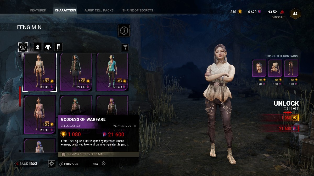 1690482839 522 Dead by Daylight toutes les tenues de legendes grecques repertoriees