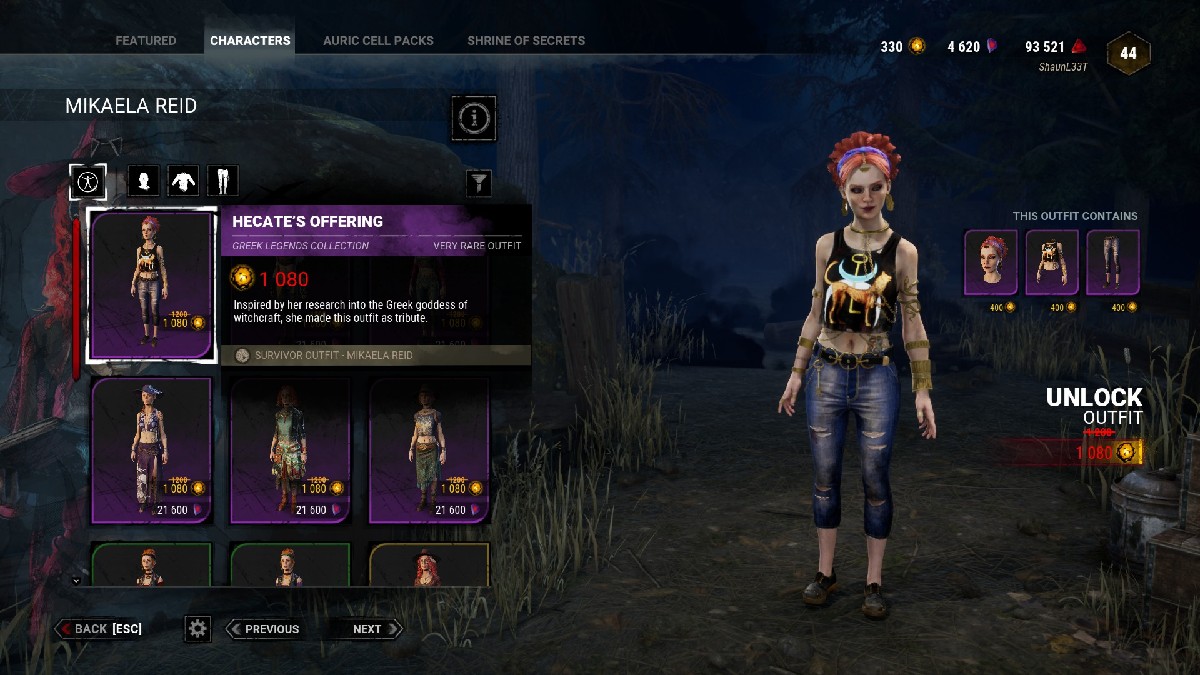 1690482840 511 Dead by Daylight toutes les tenues de legendes grecques repertoriees