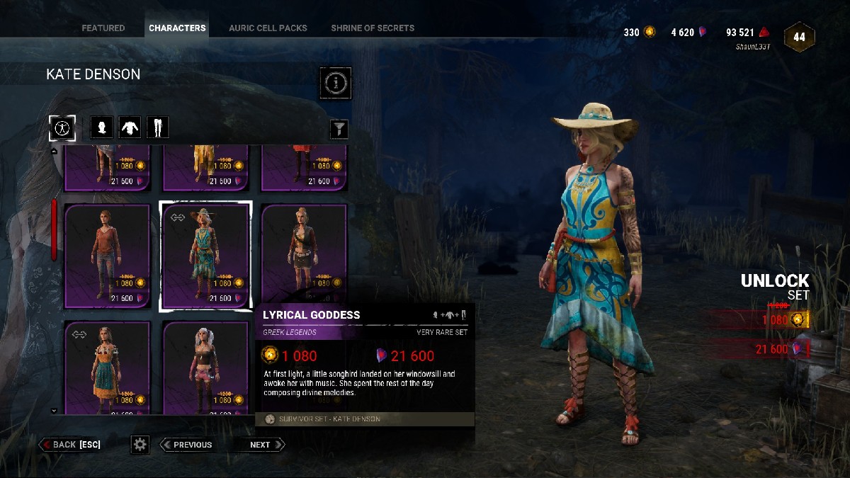 1690482840 619 Dead by Daylight toutes les tenues de legendes grecques repertoriees