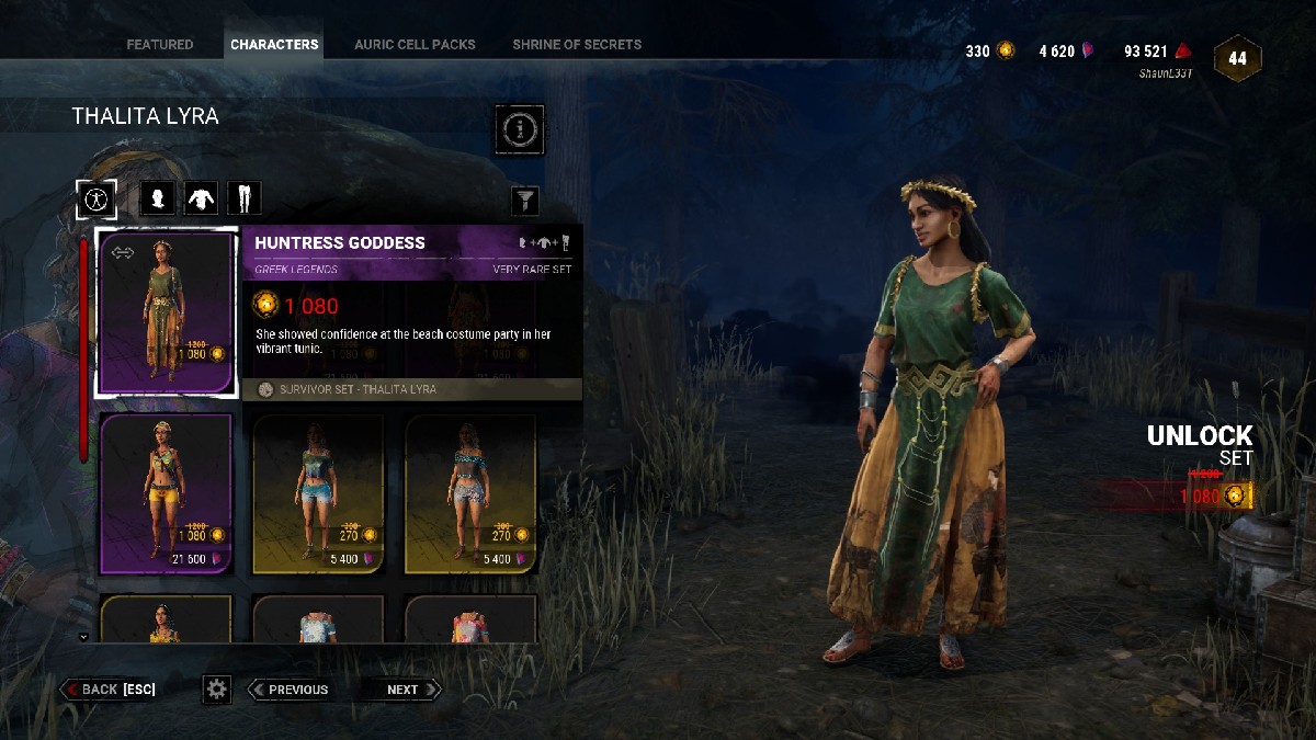 1690482842 516 Dead by Daylight toutes les tenues de legendes grecques repertoriees