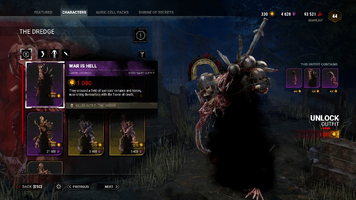 1690482844 486 Dead by Daylight toutes les tenues de legendes grecques repertoriees