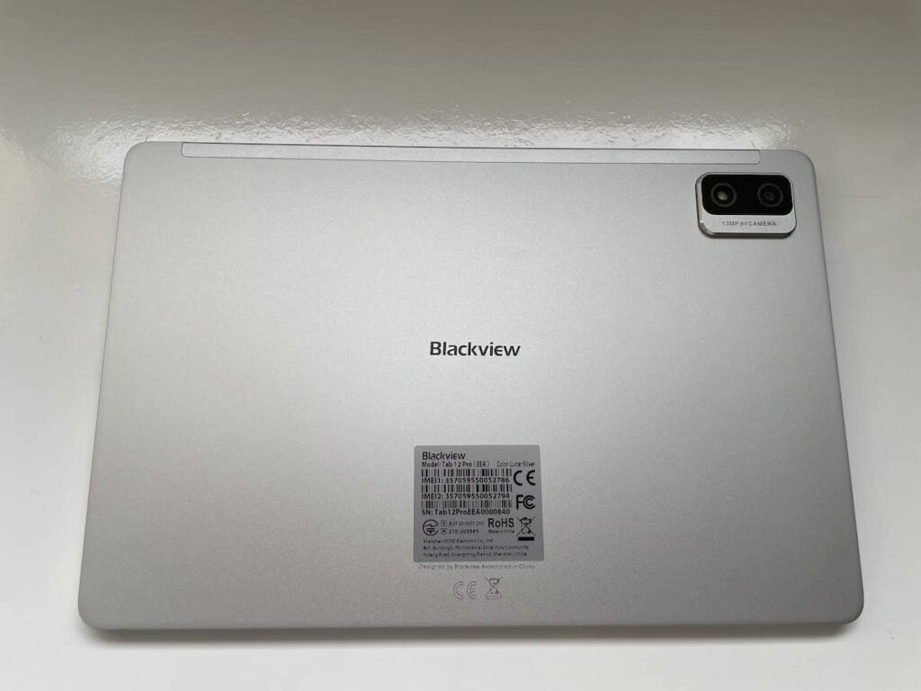 Blackview Tab 12 Pro back