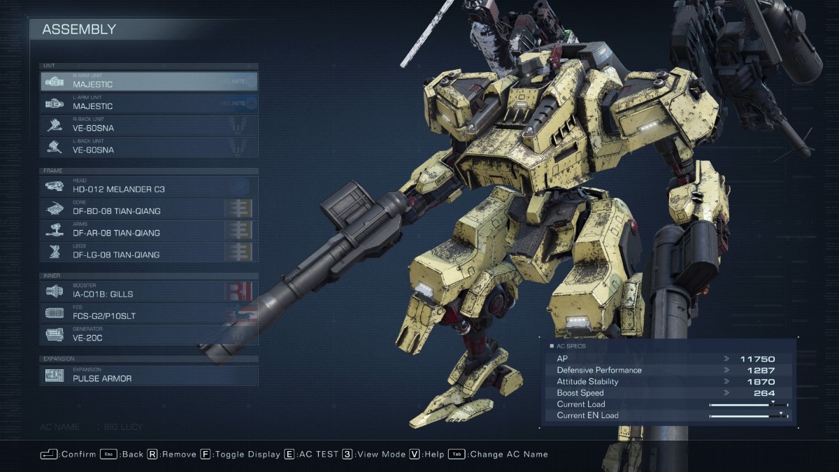 1693352238 788 Meilleures constructions de lanceur daiguille paralysante dans Armored Core 6