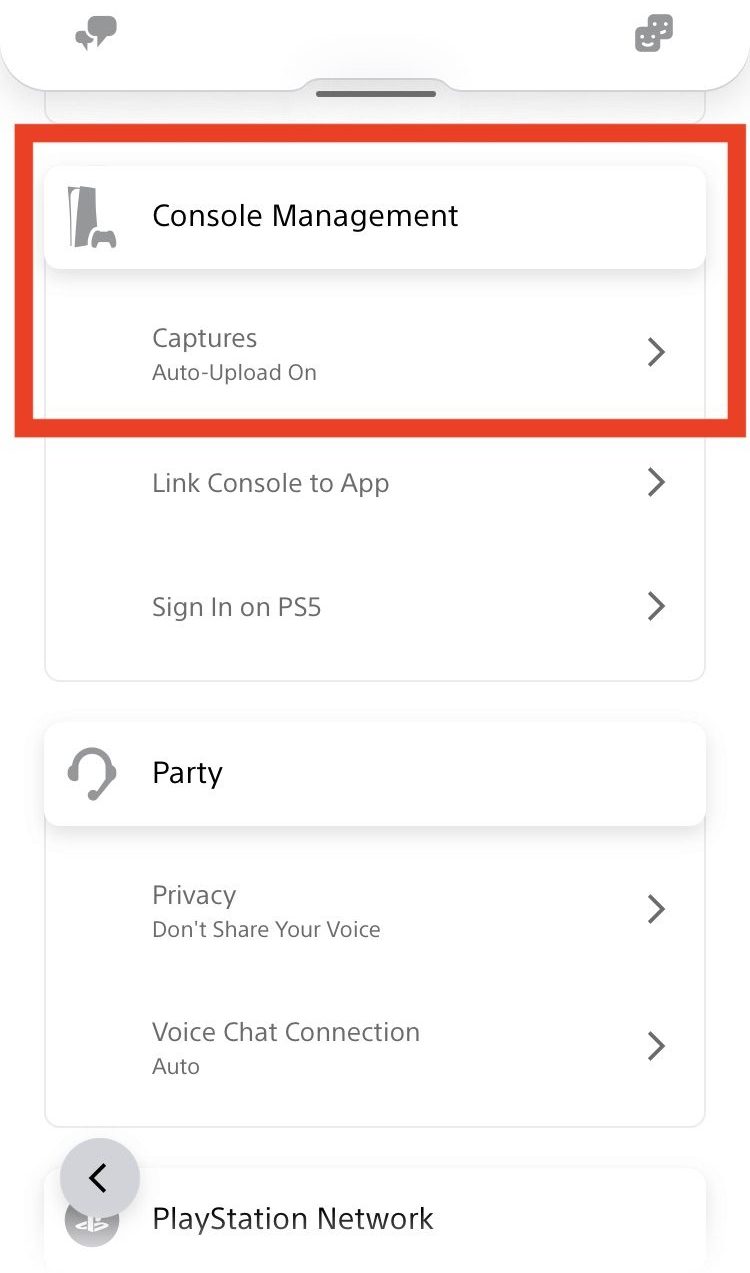 Modifier les paramètres de capture sur une application PS