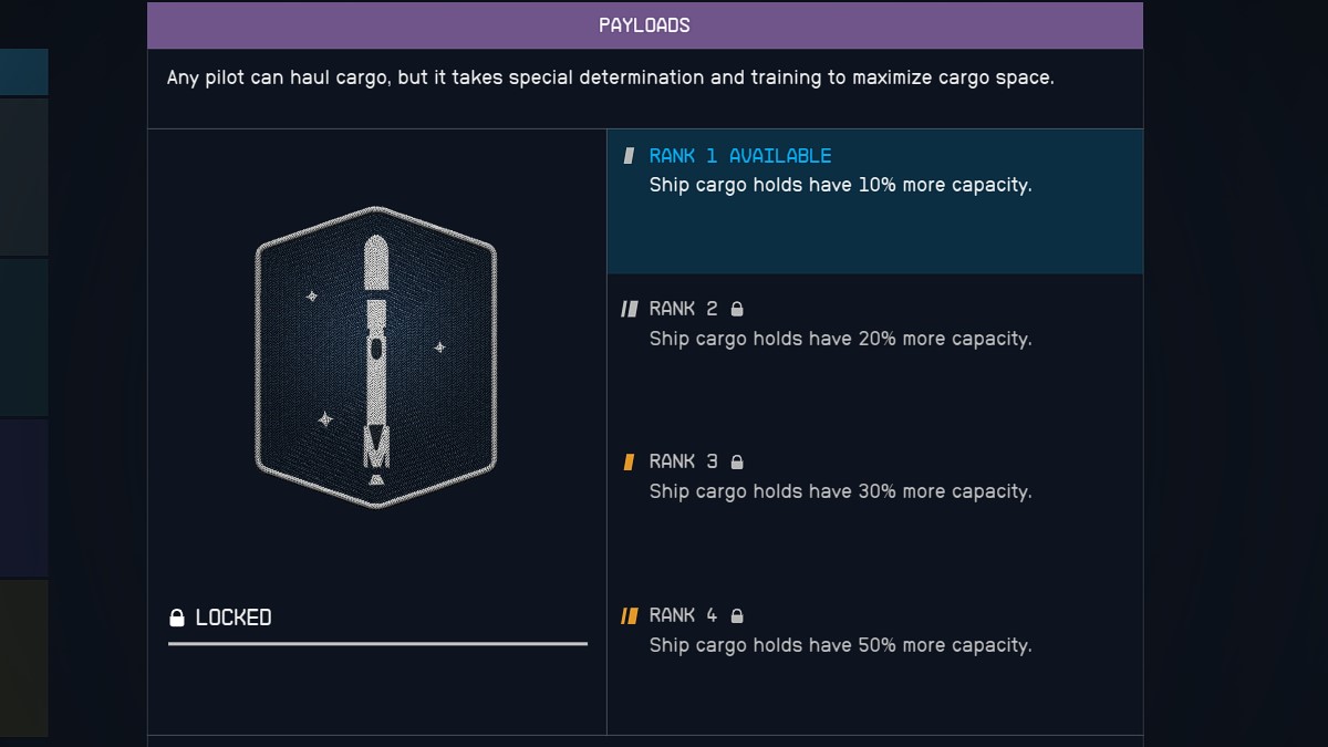 Compétence Starfield Payloads