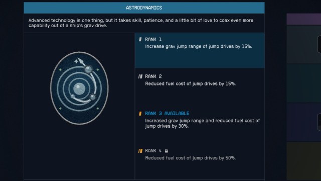 Compétence astrodynamique Starfield