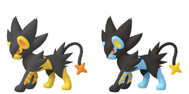 Images officielles de Luxray brillant et régulier.