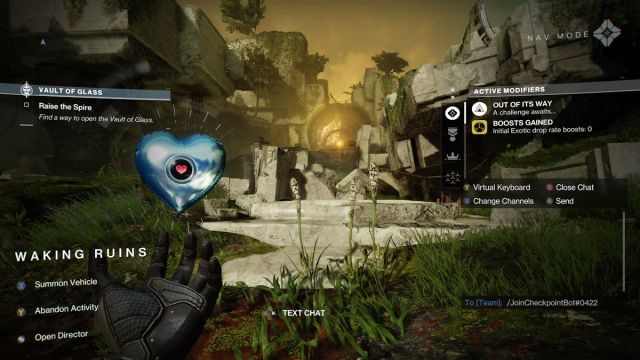 Comment utiliser le bot de point de controle dans Destiny