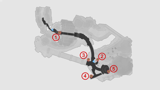 Emplacement de la carte au trésor des Piliers de la Création