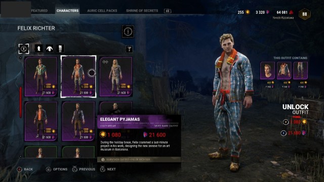 1699995642 74 Collection Dead by Daylight Cozy Break tous les cosmetiques