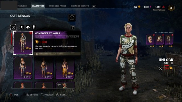 1699995643 220 Collection Dead by Daylight Cozy Break tous les cosmetiques