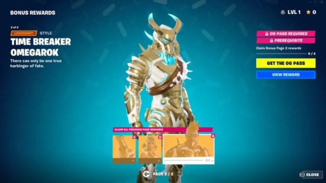 Comment obtenir le skin Secret Battle Pass dans Fortnite OG