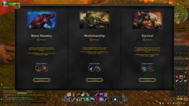 World of Warcraft Beast Mastery Hunter