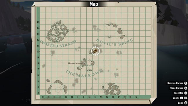 Drague Naufragé chevalière emplacement