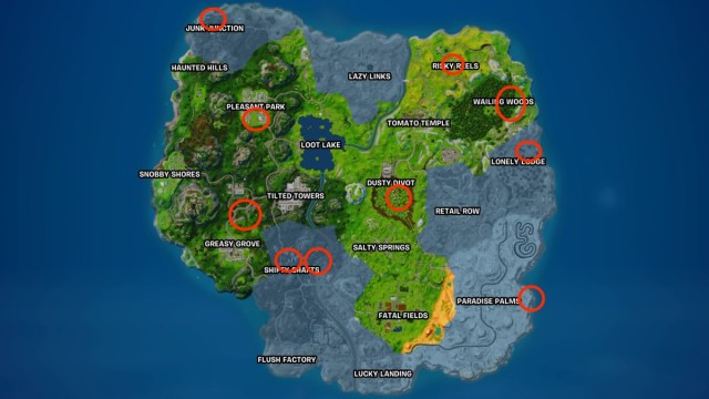 Emplacements des gnomes dans Fortnite Chapitre 4 Saison 4