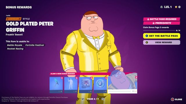 1701611167 650 Comment obtenir le skin Peter Griffin dans Fortnite