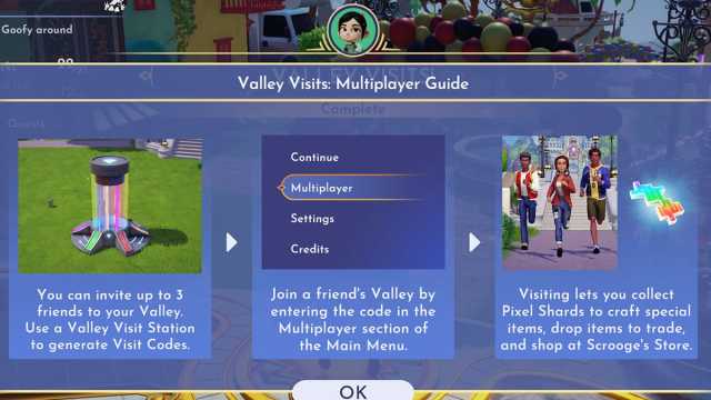 Comment debloquer les visites de la vallee dans Disney Dreamlight