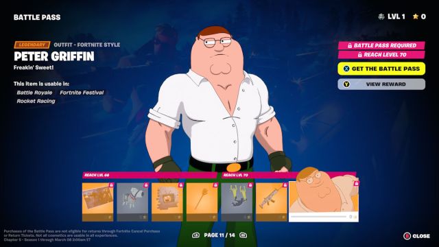 Comment obtenir le skin Peter Griffin dans Fortnite