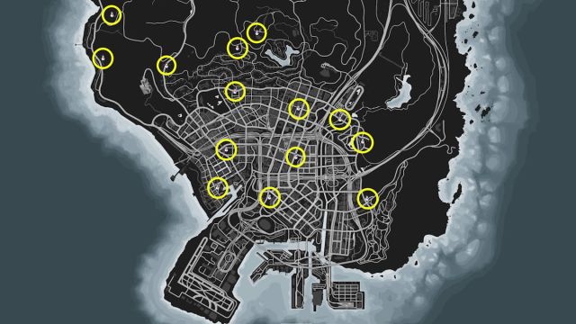 Tous les emplacements Bonhommes de neige dans GTA Online