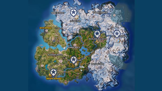 Tous les emplacements des bancs de mods dans Fortnite Chapitre