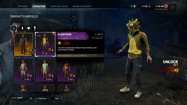 1705425027 642 Dead by Daylight – Tous les cosmetiques de la collection