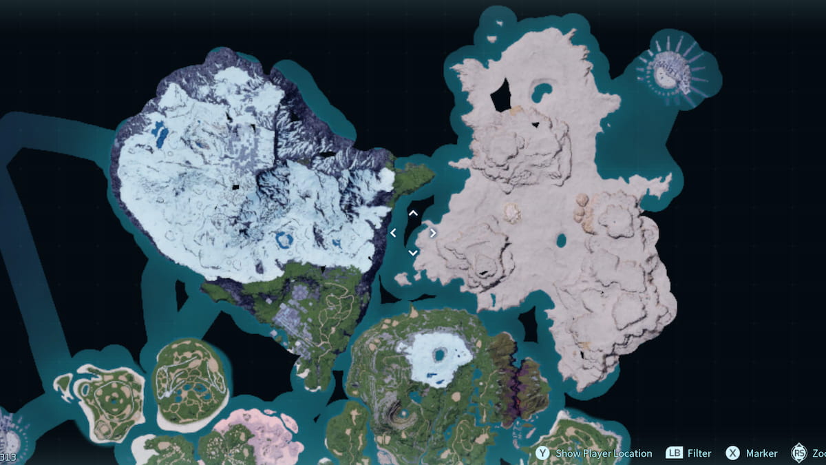 Deuxième emplacement dans le désert de Palworld Digtoise