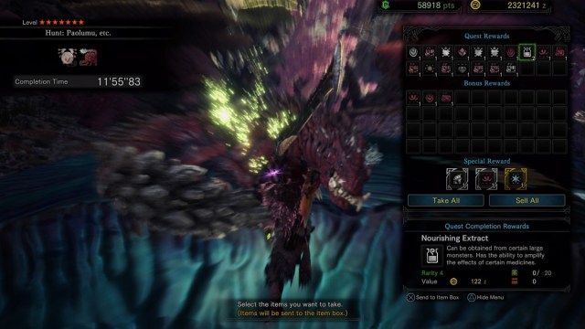 Comment obtenir un extrait nourrissant dans Monster Hunter World MHW