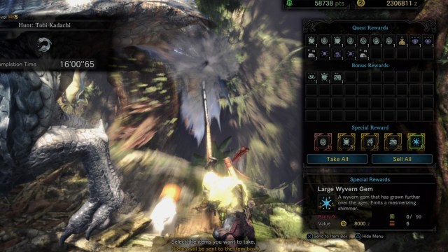 Comment obtenir une grande gemme de wyverne dans Monster Hunter