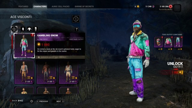 Dead by Daylight – Tous les cosmetiques de la collection