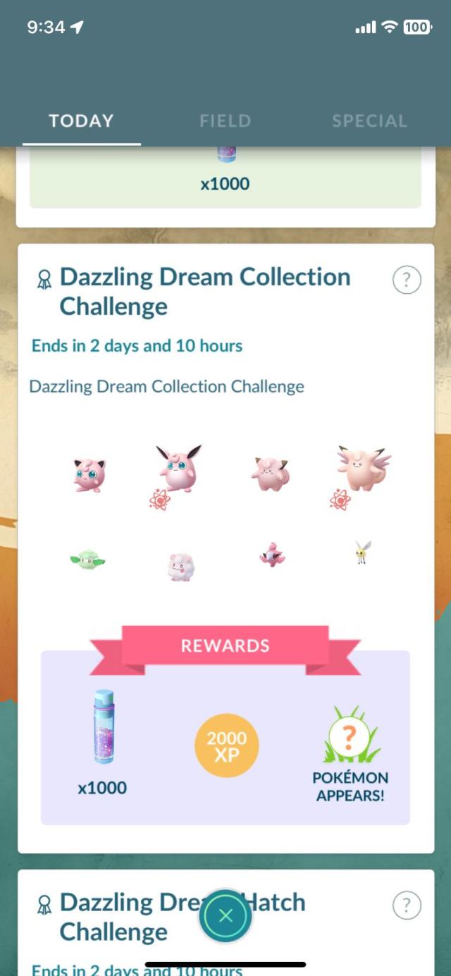 Evenement Pokemon GO Dazzling Dream Comment terminer les defis