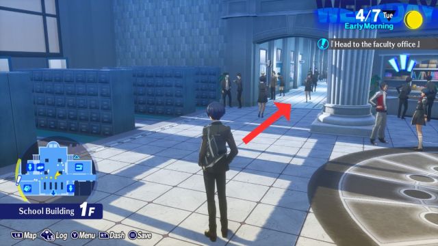 Ou trouver le bureau de la faculte dans Persona 3