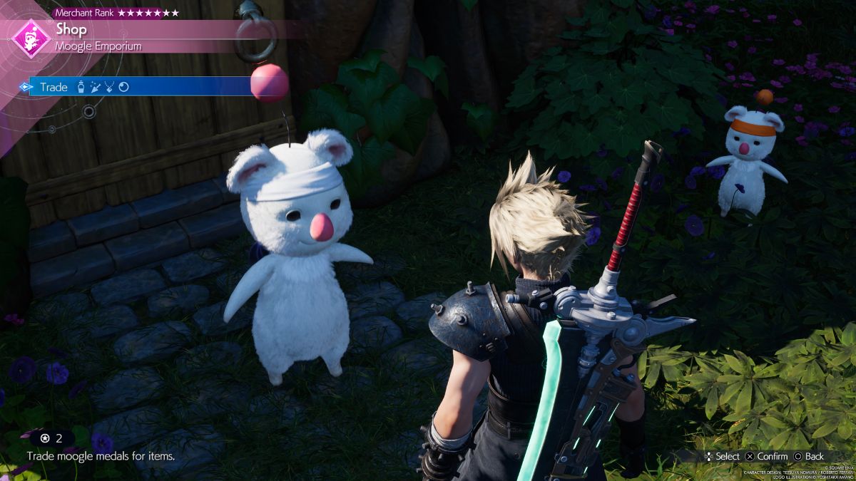 Capture d’écran d’un Moogle Emporium dans Final Fantasy 7 Rebirth.