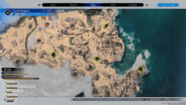 Tous les emplacements des artefacts dans le village desert dans