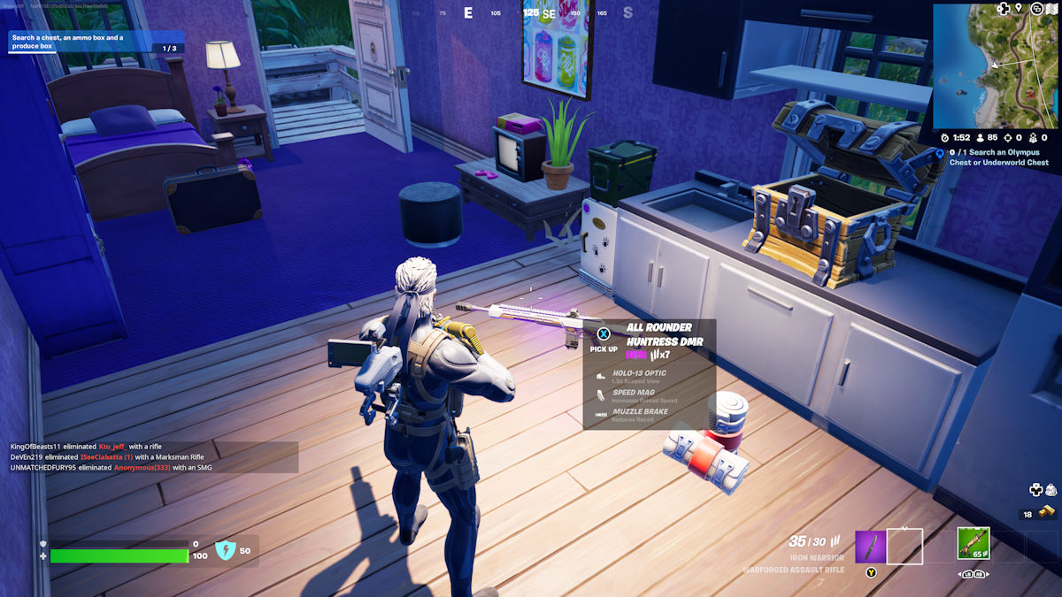 Fortnite Huntress DMR butin au sol