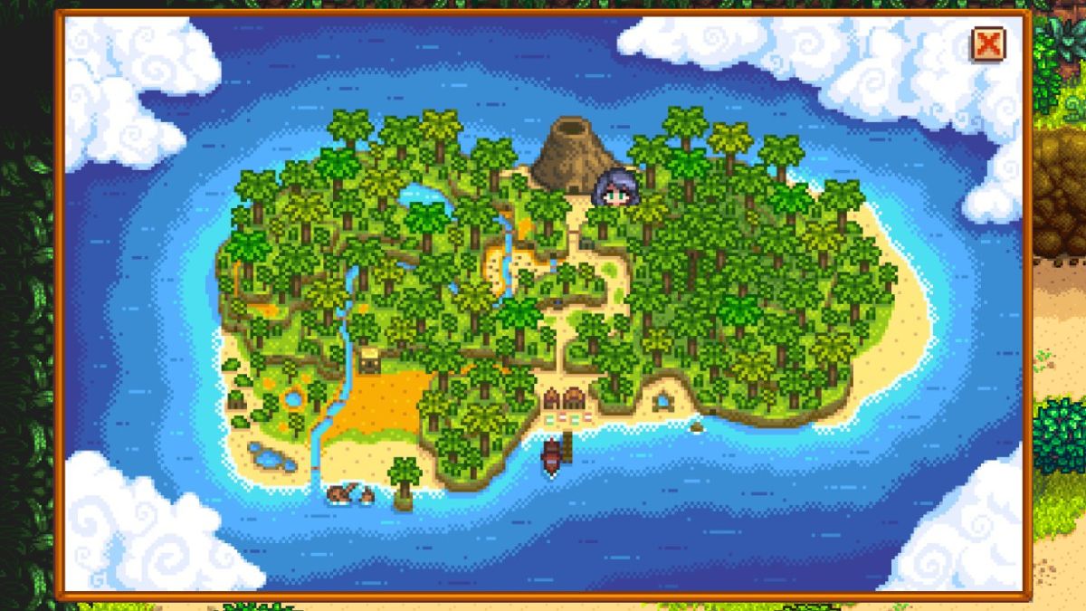 Carte du donjon du volcan Stardew Valley