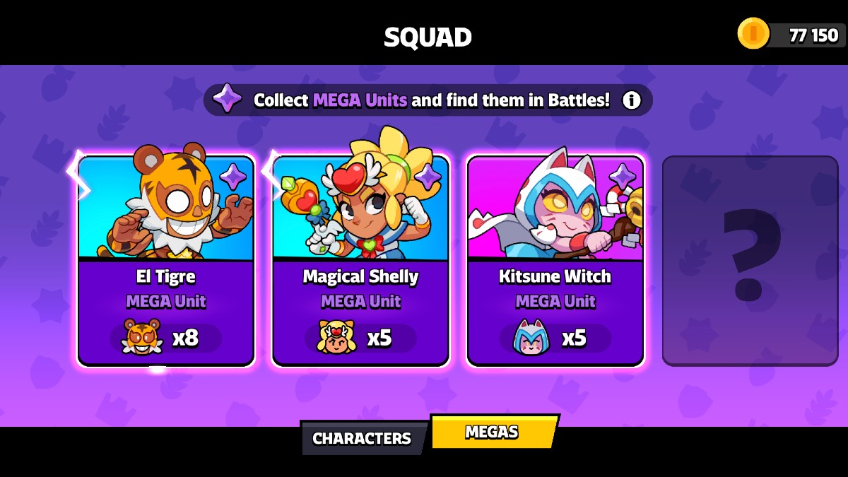 Méga-unités dans Squad Busters