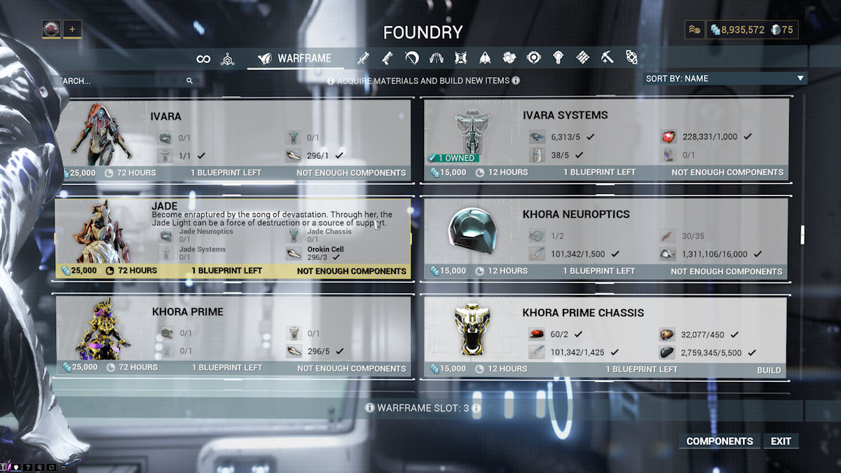 Plan de jade Warframe