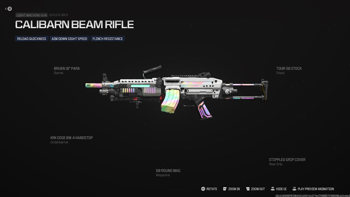 Plan de fusil à faisceau Calibarn dans MW3 et Warzone